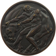 BELGIUM MEDAILLE 1910 BRONZE-KUNSTMEDAILLE O.J. (1910) VON R. BOSSELT AUF DIE WELTAUSSTELLUNG #MA 012789 - Autres & Non Classés