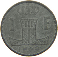 BELGIUM FRANC 1942 LEOPOLD III. (1934-1951) #MA 067312 - 1 Franc