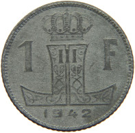 BELGIUM FRANC 1942 LEOPOLD III. (1934-1951) #MA 067310 - 1 Franc