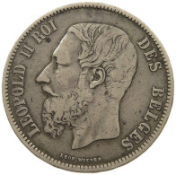 BELGIUM 5 FRANCS 1868 BELGIUM 5 FRANCS #MA 000260 - 5 Frank