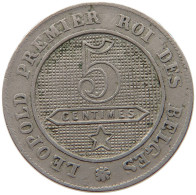 BELGIUM 5 CENTIMES 1862 LEOPOLD I. (1831-1865) #MA 099835 - 5 Cents