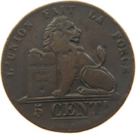 BELGIUM 5 CENTIMES 1842 LEOPOLD I. (1831-1865) #MA 102012 - 5 Cent