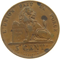 BELGIUM 5 CENTIMES 1850 LEOPOLD I. (1831-1865) LONG 0 IN 1850 #MA 102010 - 5 Cent