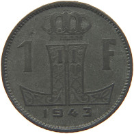 BELGIUM FRANC 1943 LEOPOLD III. (1934-1951) #MA 067970 - 1 Frank