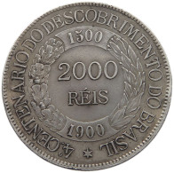 BRAZIL 2000 REIS 1900 400TH ANNIVERSARY - DISCOVERY OF BRAZIL #MA 025249 - Brésil