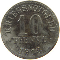 BRAUNSCHWEIG 10 PFENNIG 1918  #MA 103400 - Sonstige & Ohne Zuordnung