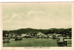 Italia 1935 Ocupazione Egeo, Lero, Cartolina Viaggiata ,Panorama Di Porto Lago - Egée