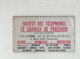 Calendrier En Métal Société Des Téléphones Et Signaux De Précision Lyon 1959 - Téléphonie