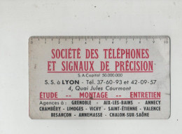 Calendrier En Métal Société Des Téléphones Et Signaux De Précision Lyon 1959 - Telephony