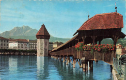 SUISSE - Lucerne - Pont De La Chapelle Et Le Pilate - Carte Postale Ancienne - Luzern