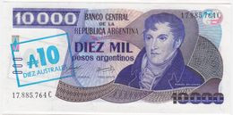 Argentina P 322 D - 10 Australes OVPT 1985 - UNC - Argentine