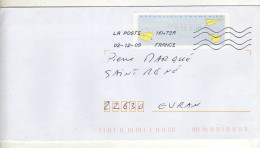 Enveloppe FRANCE Avec Vignette Affranchissement LA POSTE 16472A 02/12/2009 - 2000 « Avions En Papier »