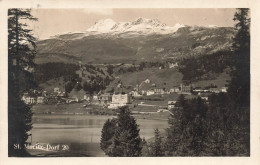 SUISSE - Saint - Moritz - Dorf - Lac - Eglise - Maisons - Carte Postale Ancienne - Sankt Moritz