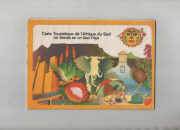 Carte Touristique Afrique Du Sud 1979 Autoroutes Routes Chemins De Fer Réserves Postes Douaniers Aéroports - Sonstige & Ohne Zuordnung