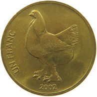 CONGO FRANC 2002  #MA 067392 - Congo (República 1960)