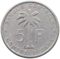 CONGO BELGIAN 5 FRANCS 1959  #MA 067402 - 1951-1960: Baudouin I.