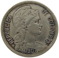 COLOMBIA 5 PESOS 1907  #MA 025457 - Kolumbien