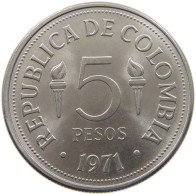 COLOMBIA 5 PESOS 1971  #MA 025452 - Kolumbien