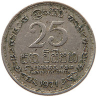 CEYLON 25 CENTS 1971  #MA 059659 - Sri Lanka (Ceylon)