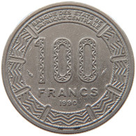 CENTRAL AFRICAN STATES 100 FRANCS 1990  #MA 065268 - Central African Republic