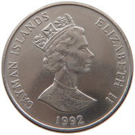 CAYMAN ISLANDS 25 CENTS 1992 ELIZABETH II. (1952-2022) #MA 073172 - Kaaiman Eilanden