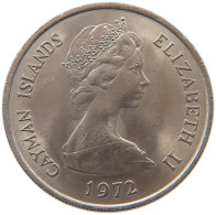 CAYMAN ISLANDS 25 CENTS 1972 ELIZABETH II. (1952-2022) #MA 099673 - Caimán (Islas)