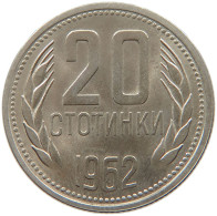 BULGARIA 20 STOTINKI 1962  #MA 067665 - Bulgarie