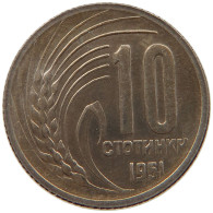 BULGARIA 10 STOTINKI 1951  #MA 067710 - Bulgarien