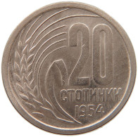 BULGARIA 20 STOTINKI 1954  #MA 067667 - Bulgarien
