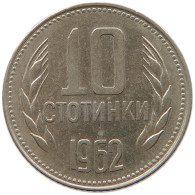 BULGARIA 10 STOTINKI 1962  #MA 067711 - Bulgarie