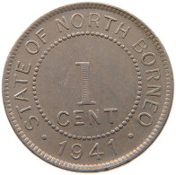 BRITISH NORTH BORNEO CENT 1941 H  #MA 068525 - Colonies