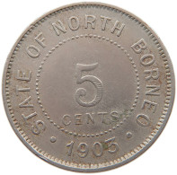 BRITISH NORTH BORNEO 5 CENTS 1903 H  #MA 068524 - Colonies