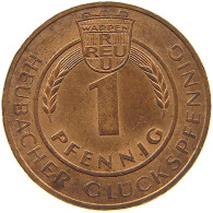 BRD PFENNIG 1974 SCHLOSS ROSENSTEIN, GLÜCKSPFENNIG #MA 100760 - 1 Pfennig