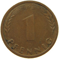 BRD PFENNIG 1950 G  #MA 100190 - 1 Pfennig