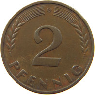 BRD 2 PFENNIG 1950 G  #MA 003490 - 2 Pfennig