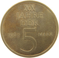 DDR 5 MARK 1969 20 JAHRE DDR #MA 099106 - 5 Marcos