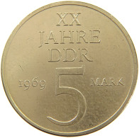 DDR 5 MARK 1969 20 JAHRE DDR #MA 099107 - 5 Marchi