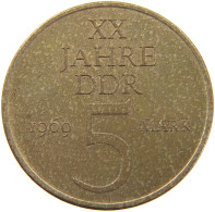 DDR 5 MARK 1969 20 JAHRE DDR #MA 099109 - 5 Marcos