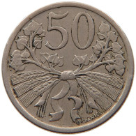 CZECHOSLOVAKIA 50 HALERU 1922  #MA 067639 - Tchécoslovaquie