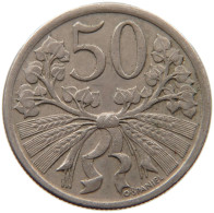 CZECHOSLOVAKIA 50 HALERU 1921  #MA 099720 - Tchécoslovaquie