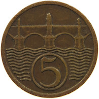 CZECHOSLOVAKIA 5 HALERU 1931  #MA 100613 - Tchécoslovaquie