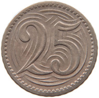 CZECHOSLOVAKIA 25 HALERU 1933  #MA 099798 - Tchécoslovaquie