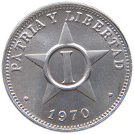 CUBA CENTAVO 1970  #MA 020757 - Cuba