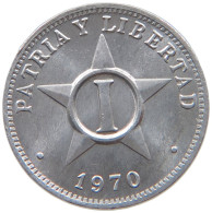 CUBA CENTAVO 1970  #MA 020756 - Cuba