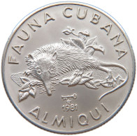 CUBA 5 PESOS 1981 ERNEST HEMINGWAY #MA 018467 - Cuba