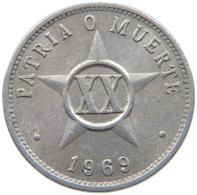 CUBA 20 CENTAVOS 1969  #MA 020754 - Cuba