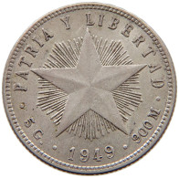 CUBA 20 CENTAVOS 1949 ERSTE REPUBLIK 1902-1962 #MA 011935 - Cuba