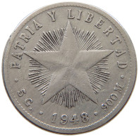 CUBA 20 CENTAVOS 1948  #MA 019054 - Cuba