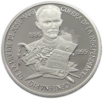 CUBA 10 PESOS 1995 ALUMINIUM PATTERN JOSE MARTI, REEDED EDGE #MA 015043 - Kuba