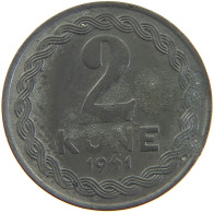 CROATIA 2 KUNE 1941  #MA 102838 - Kroatië